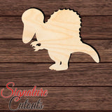 Baby Dino 008 Shape Cutout in Wood Craft Shapes & Bases Signature Cutouts 