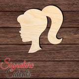 Baby Doll Head 001 Shape Cutout in Wood Craft Shapes & Bases Signature Cutouts 