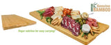 Bamboo Charcuterie Board/Cutting Board - 23 3/4" x 10" x 1/2" - Includes Custom Engraving (#447) Cutting Board Signature Laser Engraving 