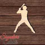 Baseball 019 Shape Cutout in Wood Craft Shapes & Bases Signature Cutouts 