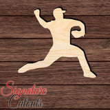 Baseball 021 Shape Cutout in Wood Craft Shapes & Bases Signature Cutouts 