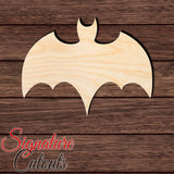Bat 033 Shape Cutout in Wood