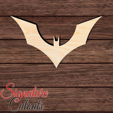 Bat 034 Shape Cutout in Wood Craft Shapes & Bases Signature Cutouts 
