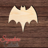 Bat 035 Shape Cutout in Wood