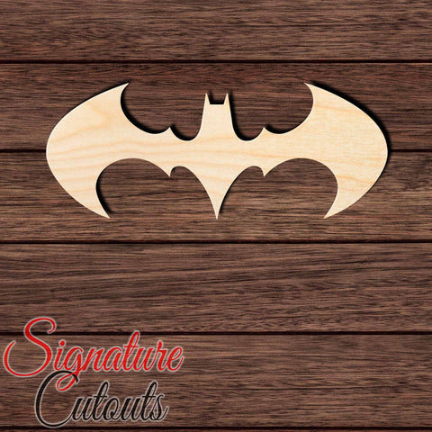 Bat 037 Shape Cutout in Wood Craft Shapes & Bases Signature Cutouts 