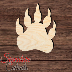 Bear 003 Paw Shape Cutout Craft Shapes & Bases Signature Cutouts 