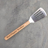 Best Flippin' Papa Uncle Dad Brother Spatula Grilling Barbecue Spatula Tool Unique Mother's / Father's Day Gift Outdoor BBQ Signature Cutouts 