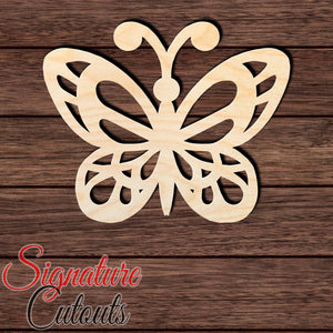 Butterfly 012 Shape Cutout in Wood Craft Shapes & Bases Signature Cutouts 