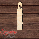 Candle 001 Shape Cutout in Wood Craft Shapes & Bases Signature Cutouts 