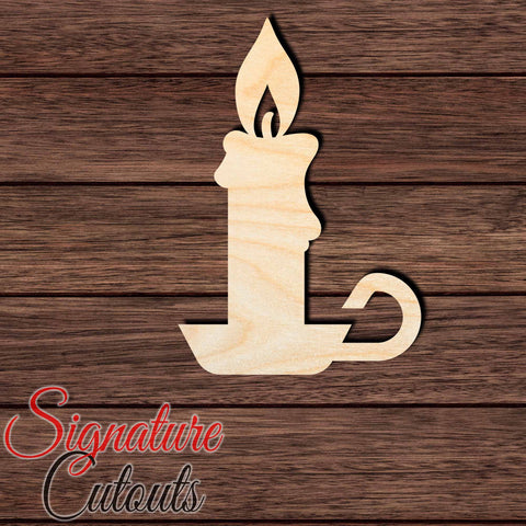Candle 002 Shape Cutout in Wood Craft Shapes & Bases Signature Cutouts 