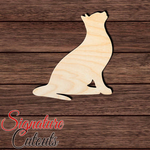 Cat 021 Shape Cutout in Wood Craft Shapes & Bases Signature Cutouts 