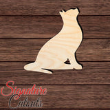 Cat 021 Shape Cutout in Wood for Crafting, Home & Room Décor, and other DIY projects - Many Sizes Available