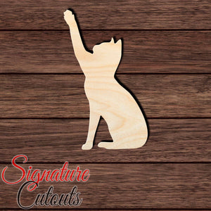 Cat 022 Shape Cutout in Wood Craft Shapes & Bases Signature Cutouts 