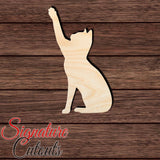 Cat 022 Shape Cutout in Wood Craft Shapes & Bases Signature Cutouts 