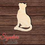 Cat 023 Shape Cutout in Wood for Crafting, Home & Room Décor, and other DIY projects - Many Sizes Available
