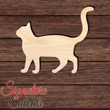 Cat 025 Shape Cutout in Wood for Crafting, Home & Room Décor, and other DIY projects - Many Sizes Available Craft Shapes & Bases Signature Cutouts 