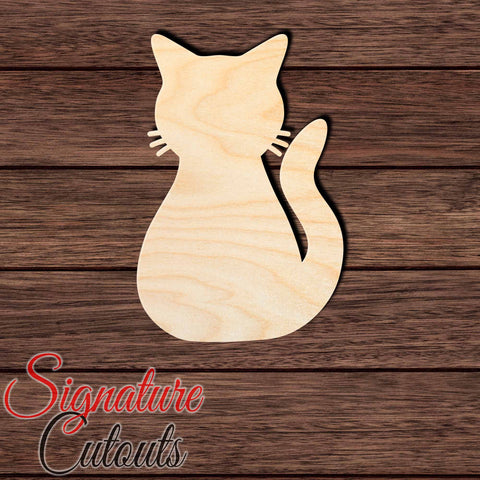 Cat 029 Shape Cutout in Wood for Crafting, Home & Room Décor, and other DIY projects - Many Sizes Available Craft Shapes & Bases Signature Cutouts 