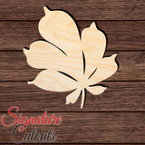 Chestnut Leaf 001 Shape Cutout in Wood Craft Shapes & Bases Signature Cutouts 