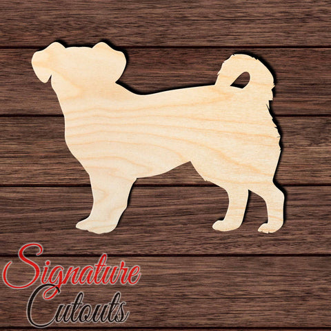 Chiweenie 002 Shape Cutout in Wood Craft Shapes & Bases Signature Cutouts 