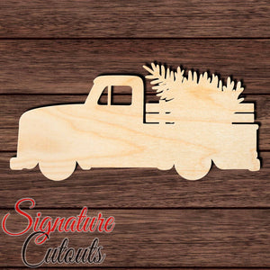 Christmas Tree Truck 003 Shape Cutout Craft Shapes & Bases Signature Cutouts 