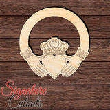 Claddagh Ring Vector Shape Cutout