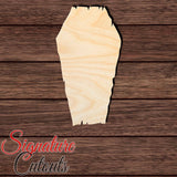 Coffin 003 Shape Cutout in Wood Craft Shapes & Bases Signature Cutouts 