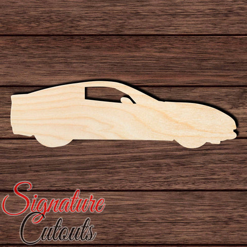 Corvette 002 Shape Cutout in Wood Craft Shapes & Bases Signature Cutouts 