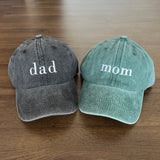 Custom Embroidered Hat, Grandpa Cap With Date, Dad Hat, Vintage Baseball Hat, Daddy Est Year Shirt, Gift For New Dad, Father's Day Gift Caps Signature Cutouts 