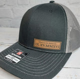 Custom Text Hats, Roman Numerals Hat, Valentines Day Gifts, Personalized Name, Custom Initials, Custom Year, Anniversary Gifts, Couples Gift Signature Custom Works 