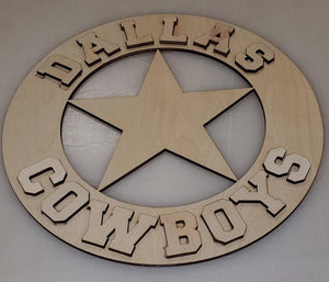 Dallas Cowboy Shield (3D - Layerable) Shape Cutouts Project Kit Craft Shapes & Bases Signature Cutouts 
