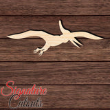 Dinosaur 028 - Pterodactyl Shape Cutout in Wood Craft Shapes & Bases Signature Cutouts 