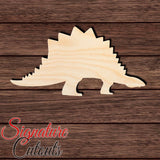 Dinosaur 029 - Stegosaurus Shape Cutout in Wood Craft Shapes & Bases Signature Cutouts 