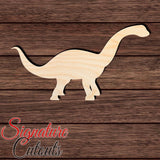 Dinosaur 034 - Brontosaurus Shape Cutout in Wood Craft Shapes & Bases Signature Cutouts 