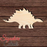 Dinosaur 037 - Stegosaurus Shape Cutout in Wood Craft Shapes & Bases Signature Cutouts 