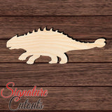 Dinosaur 040 - Ankylosaurus Shape Cutout in Wood Craft Shapes & Bases Signature Cutouts 