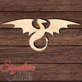 Dragon 003 Shape Cutout in Wood for Crafting, Home & Room Décor, and other DIY projects - Many Sizes Available