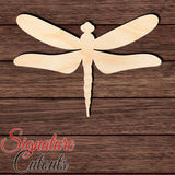 Dragonfly 003 Shape Cutout in Wood