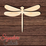 Dragonfly 004 Shape Cutout in Wood Craft Shapes & Bases Signature Cutouts 