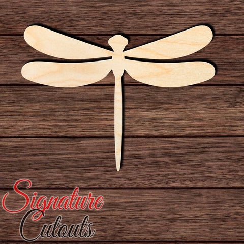 Dragonfly 004 Shape Cutout in Wood Craft Shapes & Bases Signature Cutouts 