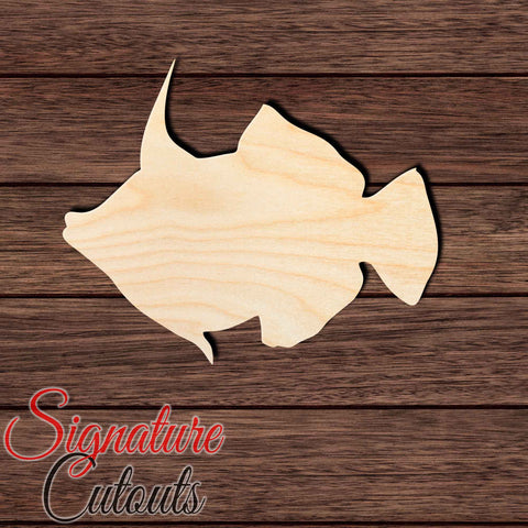 Fantail Filefish Shape Cutout in Wood Craft Shapes & Bases Signature Cutouts 