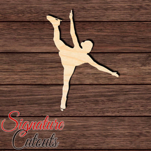 Female Figure Skater 001 Shape Cutout Craft Shapes & Bases Signature Cutouts 