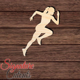 Female Runner 002 Shape Cutout in Wood for Crafting, Home & Room Décor, and other DIY projects - Many Sizes Available