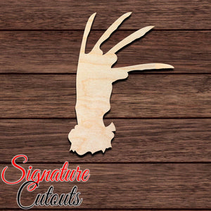Freddy Krueger Glove 001 Shape Cutout Craft Shapes & Bases Signature Cutouts 