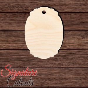Gift Tag 021 Shape Cutout in Wood Craft Shapes & Bases Signature Cutouts 