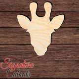 Giraffe Head 001 Shape Cutout in Wood Craft Shapes & Bases Signature Cutouts 