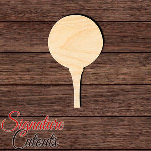 Golf Ball with Tee Shape Cutout Craft Shapes & Bases Signature Cutouts 