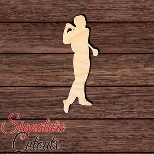 Golfer 004 Shape Cutout Craft Shapes & Bases Signature Cutouts 