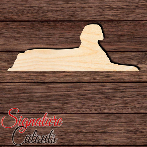 Great Sphinx of Giza 001 Shape Cutout in Wood Craft Shapes & Bases Signature Cutouts 