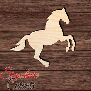 Horse 024 Shape Cutout in Wood Craft Shapes & Bases Signature Cutouts 