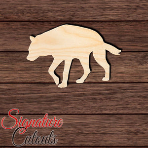 Hyena 001 Shape Cutout in Wood Craft Shapes & Bases Signature Cutouts 